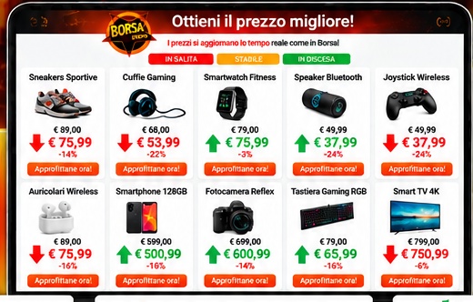 BorsaStore - prezzi dinamici
